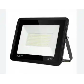 12-24 Volt 100 Watt Siyah Slim Kasa 6500K Beyaz Işık IP 65 Led Projektör