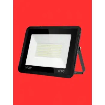 100 Watt Siyah Slim Kasa Kırmızı Işık IP65 Led Projektör