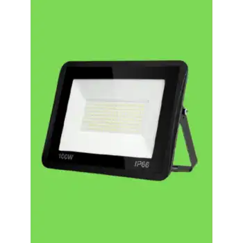 100 Watt Siyah Slim Kasa Yeşil Işık IP65 Led Projektör