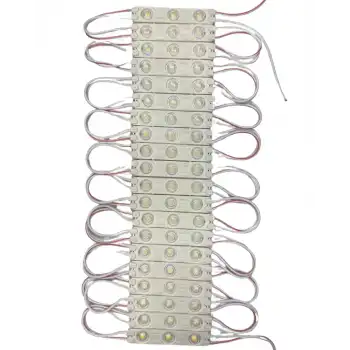 20 Adet 12 Volt 1.2 Watt 3 Lensli 3000K Günışığı 2835 SMD Led Modül IP65