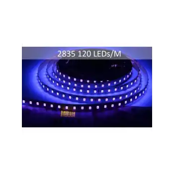 12 Volt 120 Ledli 2835 SMD UV Silikonlu Dış Mekan 10 Metre Şerit Led