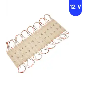 12 Volt 1.5 Watt 3 Lensli 6500 K Beyaz 2835 SMD Led Modül IP65 10 Adet Modül