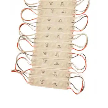 12 Volt 1.5 Watt 3 Lensli 6500 K Beyaz 2835 SMD Led Modül IP65 10 Adet Modül