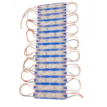 20 Adet 12 Volt 1.5 Watt 3 Lensli Mavi 2835 SMD Led Modül IP65 Modül