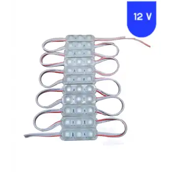 12 Volt 1.5 Watt Mini 3 Lensli Günışığı 2835 SMD Led Modül IP65 10 Adet Modül