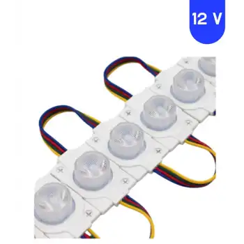 12 Volt 1.5 Watt Tek Lensli Rgb 3030 Led Modül IP65 10 Adet Modül