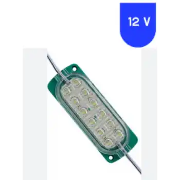 12 Volt 2.4 Watt 12 SMD Ledli Animasyonlu Yeşil Çakar Modül 5 Adet
