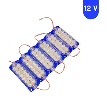 12 Volt 2.4 Watt 12 SMD Ledli Sabit Mavi Modül 5 Adet