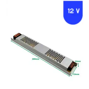 12 Volt 25 Amper Ultra İnce Slim Metal Kasa Trafo