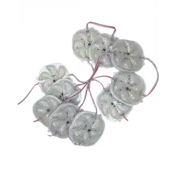 12 Volt 3 Watt Animasyonlu Yuvarlak Rgb Çakar Modül 10 Adet