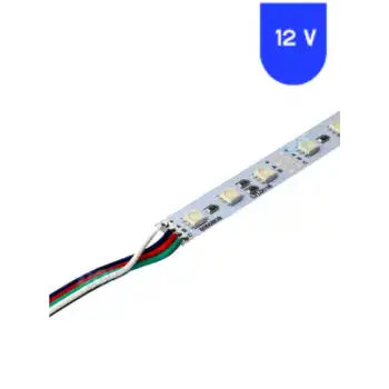 12 Volt 5050 Ledli RGB 72 Ledli Alüminyum Çubuk Bar 1 Metre