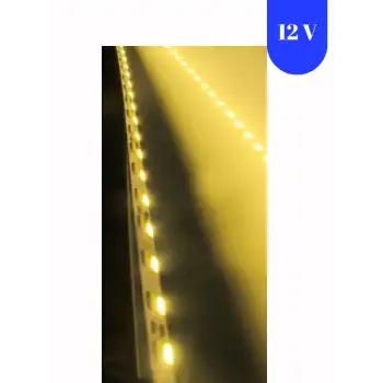 12 Volt 5630 Ledli Sarı Amber Işık 72 Ledli Alüminyum Çubuk Bar 1 Metre