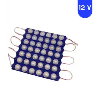 12 Volt 6 Watt 6 Lensli Mavi 3030 SMD Led Modül IP65 10 Adet Modül