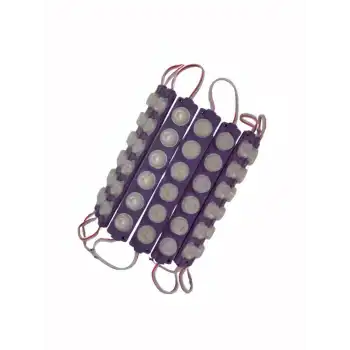 12 Volt 6 Watt 6 Lensli Mor 3030 SMD Led Modül IP65 10 Adet Modül