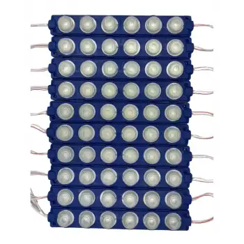 12 Volt 6 Watt 6 Lensli Turkuaz 3030 SMD Led Modül IP65 10 Adet Modül