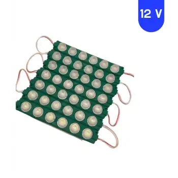 12 Volt 6 Watt 6 Lensli Yeşil 3030 SMD Led Modül IP65 10 Adet Modül
