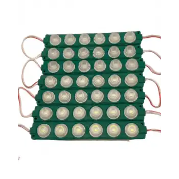 12 Volt 6 Watt 6 Lensli Yeşil 3030 SMD Led Modül IP65 10 Adet Modül