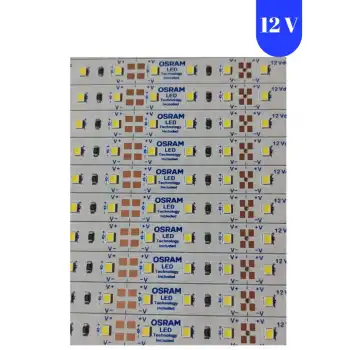 12 Volt 72 Ledli Osram Çubuk Bar 6500K Beyaz Işık 1 Metre