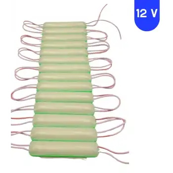 12 Volt 1.8 Watt Yeşil Neon Cob Led Modül IP65 10 Adet Modül