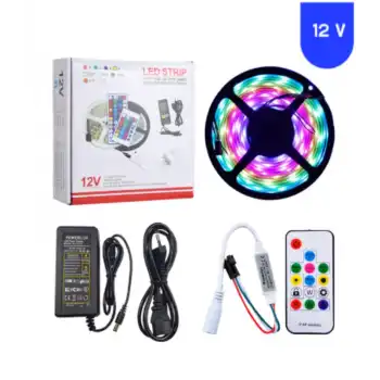 12 Volt ARGB Pixel Magic Kayar 5050 SMD Dış Mekan 5 Metre Şerit 60 Led IP65 SET
