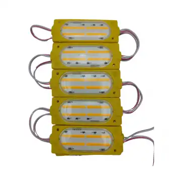 12 Volt Cob Ledli Animasyonlu Amber-Sarı Çakar Modül 5 Adet