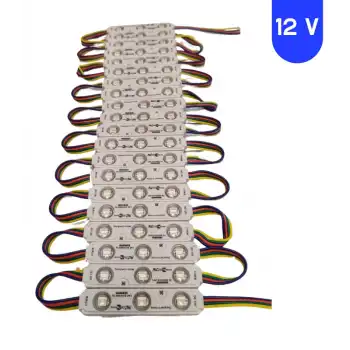 12 Volt Samsung 0.72 Watt 3 Lensli Rgb Led Modül IP65 10 Adet Modül