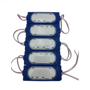 12 Volt Stop Yazılı Mavi Işık 90x35 mm Çakar Modül 5 Adet