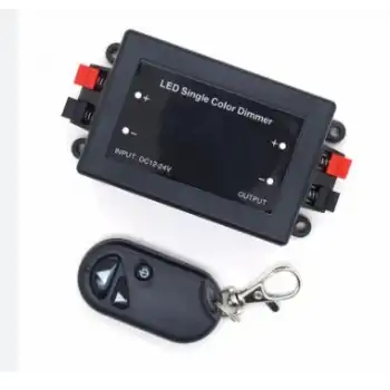 12A Tek Renk 3Tuş Kumanda RF Dimmer 12-24V