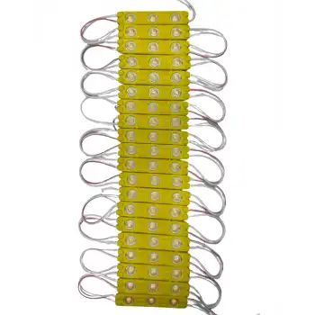 20 Adet 12 Volt 1.2 Watt 3 Lensli Amber 2835 SMD Led Modül IP65