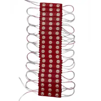 20 Adet 12 Volt 1.2 Watt 3 Lensli Kırmızı 2835 SMD Led Modül IP65