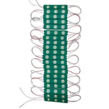 20 Adet 12 Volt 1.2 Watt 3 Lensli Yeşil 2835 SMD Led Modül IP65