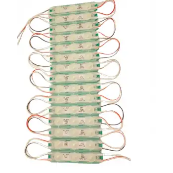 20 Adet 12 Volt 1.5 Watt 3 Lensli Yeşil 2835 SMD Led Modül IP65 Modül