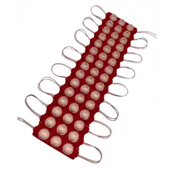 20 Adet 12 Volt 3 Watt 3 Lensli Kırmızı 3030 SMD Led Modül IP65