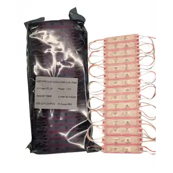 200 Adet 12 Volt 1.5 Watt 3 Lensli Pembe 2835 SMD Led Modül IP65 Modül 1Paket