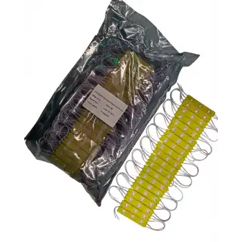 200 Adet 12 Volt 1.2 Watt 3 Lensli Amber Led Modül IP65 1 Paket