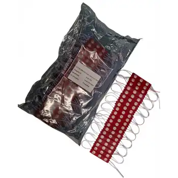 200 Adet 12 Volt 1.2 Watt 3 Lensli Kırmızı Led Modül IP65 1 Paket
