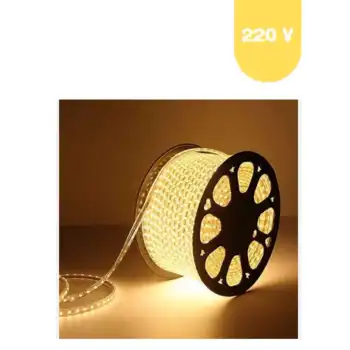220 Volt Günışığı 3000 K 60 Ledli 3 Çipli Hortum Led 5 Metre Güç Kablosu Dahil