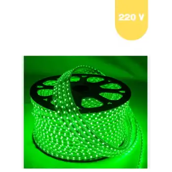 220 Volt Yeşil 60 Ledli 3 Çipli Hortum Led 5 Metre Güç Kablosu Dahil