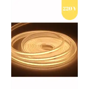 220V 288 Led 3000K Günışığı Esnek Hortum COB LED IP67 Dış Mekan 5 Metre Güç Kablosu Dahil