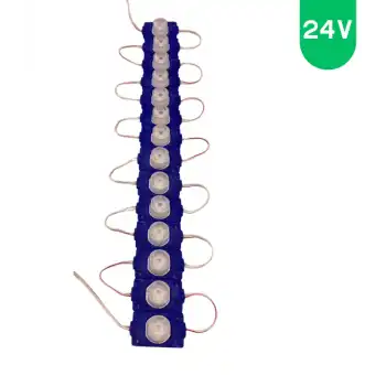 24 Volt 1.5 Watt Tek Lensli Mavi 3030 Led Modül IP65 10 Adet Modül