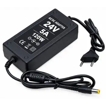 24 Volt 5 Amper 120 Watt Laptop Tipi Plastik Kasa Adaptör