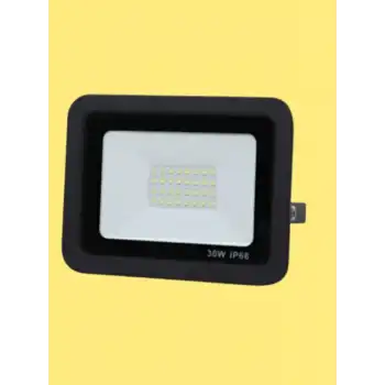 30 Watt Siyah Slim Kasa 3000K Günışığı IP65 Led Projektör