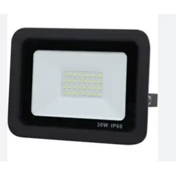 12-24 Volt 30 Watt Siyah Slim Kasa 6500K Beyaz Işık IP 65 Led Projektör