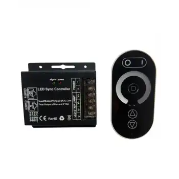 36A Müzikli Sese Duyarlı Tek Renk Dokunmatik Kumandalı RF Dimmer 12-24V