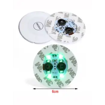 5 Adet Led Işıklı Bardak ve Şişe Altlığı RGB