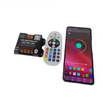 5 V-24 V 30 A 25 Tuş Kumandalı ve Bluetoothlu Cep Telefonundan RGB RF Led Kontrol