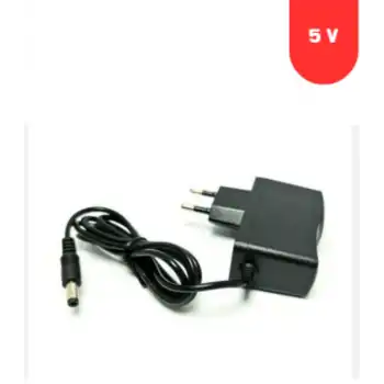 5 Volt 1 Amper Priz Tipi Plastik Kasa Adaptör