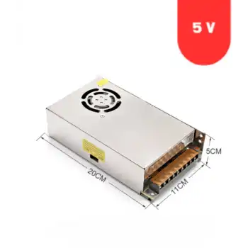 5 Volt 60 Amper Slim Metal Kasa Fanlı Trafo