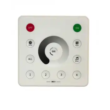 5V - 24V RC1 Duvar Paneli 4 Bölge Dimmer Kontrol