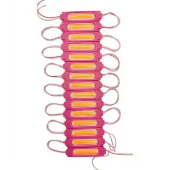 20 Adet 24 volt 2 Watt Pembe Cob Led Modül IP65